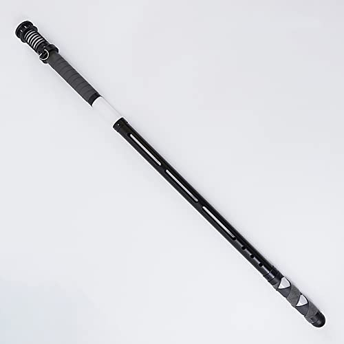 YUDIZWS Fodero in metallo per spada laser portatile, lunghezza regolabile, guaina protettiva per spade laser da 2,5 cm di diametro o più piccole, nero