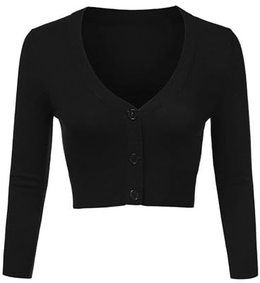 Irevial Cardigan Mujer Corto Chaqueta Punto Frontal Abierto Jersey | Punto Elástico Chaqueta de Punto Mujer Ligero, Cuello de Pico, Primavera Otoño Básico y Elegante
