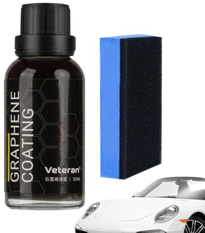 Ceramic Glass Coat | Agent de Revêtement Céramique de Protection Automobile 30ML | Hydrophobe/Hydrofuge Revêtement Longue Durée Vitres Pare Brise Voiture | Revêtement Portable pour L'entretie