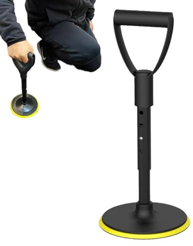 Canne de marche courte antidérapante pour se lever - Aide à la mobilité en alliage d'aluminium - Support réglable en hauteur - Poignées de soutien pour personnes handicapées