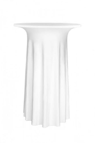 Gastro Uzal Stehtischhusse Luxor Deluxe (Weiß, 70-72 cm)