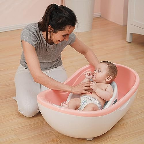 Babybadewannen, Badesitz für Kleinkinder, Weiche Unterstützung für den Einsatz auf der Theke, Dem Waschbecken oder der Badewanne, Rutschfeste Duschnetz-Liegebadematte für