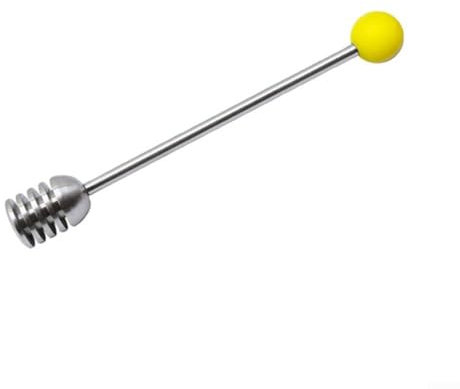 Stainless Steel Honey Dipper Essential Tool for Your Kitchen Needs (Yellow)