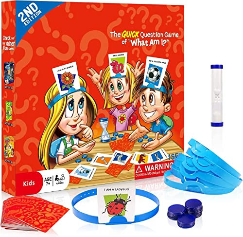 was Bin Ich, Wer Ist Es, Lustiges Ratespiel Brettspiel, Hed Spiel Spiel Für Kinder Spieleklassiker Kinderspiel, Wer Bin Ich Spiel,Brettspiel für Ganze Familien Eltern Kinder Party,für 2-6 Spieler