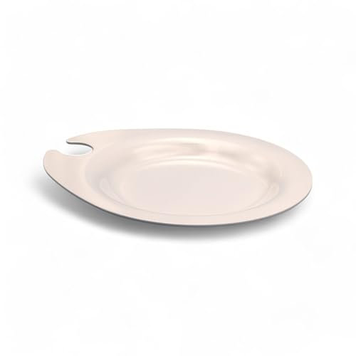 Dekorah AperiVibe - 10 Piatti Aperitivo con Porta Bicchiere Integrato, Ideale per Party e Happy Hour Made in Italy