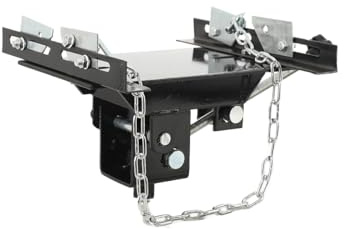 ATEdata Verstellbarer Wagenheber Getriebeheber Adapter | Maximale Belastung 500 Kg, Stabilisator für Motorheber, Kettenadapter