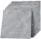 Suelo de PVC autoadhesivo de 30 x 30 cm, diseño de mármol, efecto de vinilo, laminado de vinilo, impermeable y duradero, para salón, cocina, baño, balcón, color gris claro, 50 azulejos de 4,5 m²
