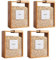 Contenedores de cereales de cocina de bambú de 4 piezas, dispensador de alimentos de madera de 9x7x333 pulgadas con tapas extraíbles, lata de almacenamiento de cocina transparente para bocadillos, ar