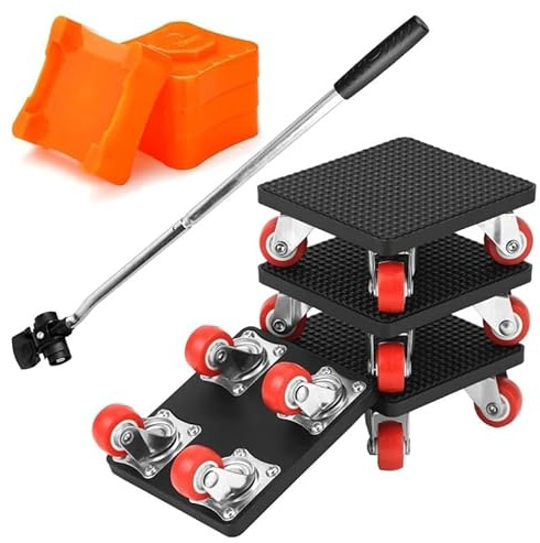 Ruaizel Furniture Moving Wheels, Furniture Lifter with Wheels, Furniture Lifter Mover Tool for Moving Equipment Heavy Furniture Appliance Refrigerator Sofa