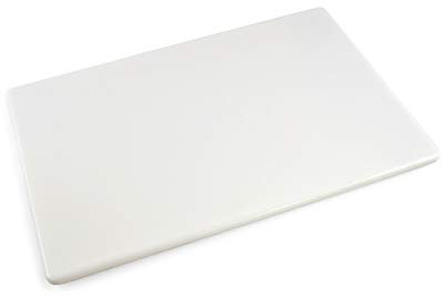 Commercial Grade Plastic Cutting Board 18 x 12 x 1/2 Thick High Density White Poly, NSF Certified and Dishwasher Safe for Food Service