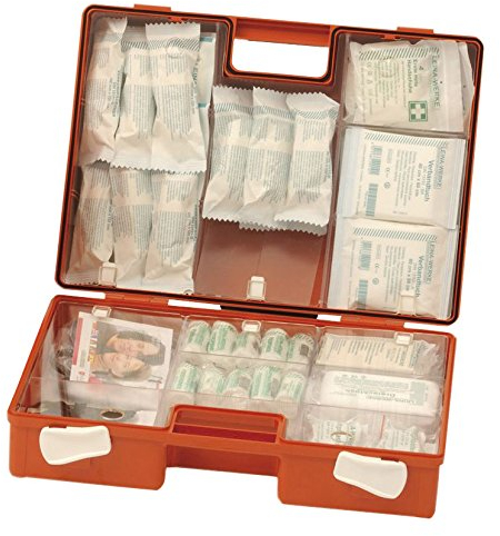 Leina Werke 38011 Erste-Hilfe Verbandkasten Kunststoff mit Aufdruck, Type 1 bis 5 Mitarbeiter