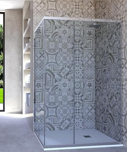 Hydra Box Doccia angolare Porta Scorrevole 70x100 cm Trasparente