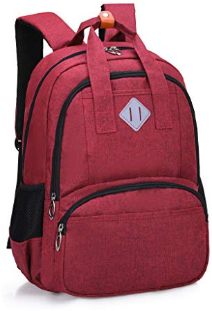 HOPYOCK-Schulrucksäcke für Jungen Mädchen Kinder, Multi-Tasche Kinderrucksäcke mit Reflektierendem Entwurf, Länge Jungen Mädchen Büchertaschen Grundschule oder Gymnasium für Alter 6-18