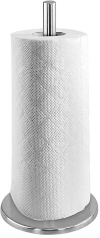 Stainless Steel Kitchen Roll Holder Towel Paper Tissue Stand Pole Freestanding