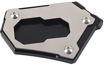 Qiilu Motorrad Seitenständer Verlängerungsplatte CNC-gefrästes Aluminium T6061 Motorrad Ständer Platte Verlängerungspad für R1200GS LC 2013–2016 / R1200GS Adventure LC 2014–2016