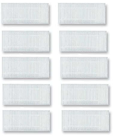 T/F Robot Vacuum Cleaner HEPA Filter for Robit V7S Pro and V3S, Robot Vacuum Cleaner Filter Kit, Replacement Parts 10 Filters
