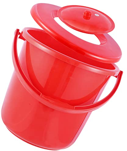 Alipis Portable Toilets Chamber Pot Urine Bowl Spittoons Potty Urinal Urine Bucket with Lids and Handle for Children Pregnant Woman Adults Use