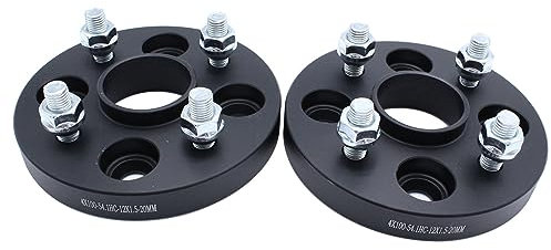 20mm Wheel Spacers Hub Flange Kits 4x100 PCD Hub Centric Wheel Spacers M12x1.5 54.1mm Adaptors Suitable for Mazda MX5 Mk1 or Mk2