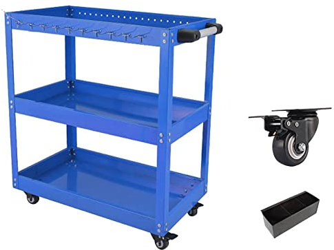Auto Workshop -Werkzeuge Trolley -Wagen mit Rädern, Organizer Werkzeuge Panel Koffer Werkzeug Brustschrank Speichersystem Trolley Werkzeuge Halter mechanisch YIJIAN (Farbe : 06)