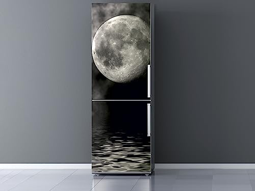 Oedim Vinile Frigorifero Luna, Vinile Premium, 200 x 60 cm | Adesivo resistente e di facile applicazione | Adesivi per frigorifero economici ed eleganti