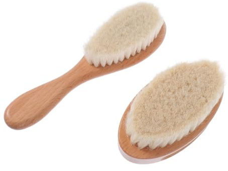 FRCOLOR 2stücke Staubwedel für Friseurbürsten Haarbürste für Haarschnitt und Haarreinigung Robustes Material Ergonomischer Griff für Salons