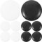 Yardwe 360 Stück Schwarz-Weiße Go-Spielsteine Harz Go-Schachfiguren Flache Perlen Spielfiguren Für Klassisches Strategie-Go-Brettspiel