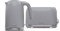Geepas 2 Slice Bread Toaster & 1.7L Cordless Electric Kettle Combo Set – 1750W Toastie Machine with 7 Browning Control - 3000W Kettle with Auto Shut Off & Boil Dry Protection, Grey
