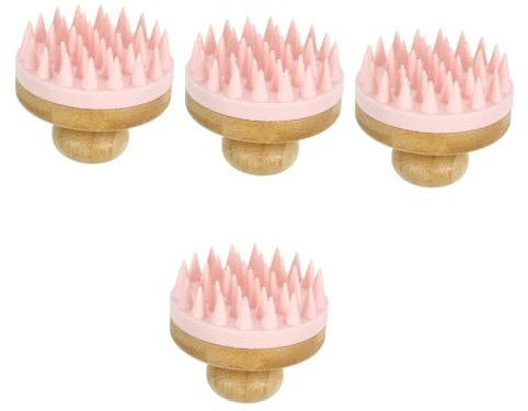 TOVINANNA 4stücke Kopfmassagebürste Für Effektive Kopfhautreinigung Und Massage Duschzubehör Für Teenager Und Erwachsene Geeignet Für Tägliches Waschen Und Pflege