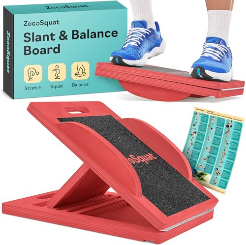La tavola inclinata si trasforma in Balance Board – Barella per polpacci e tavola oscillante per un efficace allungamento del polpaccio e squat