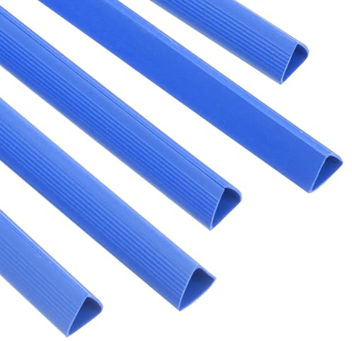 PATIKIL 10pz Barre Rilegatura, 15mm Dorsi Plastici Rilegatura 120 Fogli Capacità Raccoglitore Rapporto Formato A4 Raccoglitore Presentazione Triangolare per Copertina Rapporto, Blu