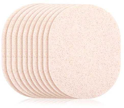 FRCOLOR 10stücke Gesichtsschrubber Peeling-schwamm Wiederverwendbar Für Tägliche Reinigung Kompaktes Design Mit Guter Wasseraufnahmefähigkeit Für Sanfte Peeling Und Reinigungsbehandlung De