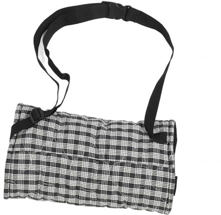 Handwärmer Beutel weich bequem warm verstellbarer Gurthändel -Muffs Handwärme Beutel mit Reißverschlusspockt für Schnesikis Wandern (Black White)