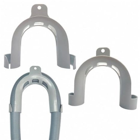 2 Stück Waschmaschinenschlauch Halterung,ablaufschlauch Haltebogen,Sicherung Ablaufschlauch Waschmaschine,Schlauchhalter Waschmaschine,Ablaufschlauch FüHrung,für waschmaschine,GeschirrspüLer