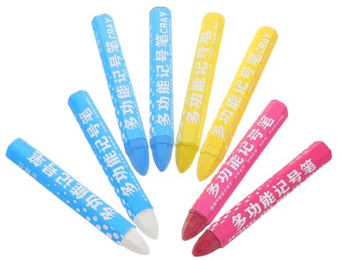 TOPPERFUN 8piezas Crayones Para Neumáticos Marcadores De Tiza Para Automóviles Variedad De Colores Seguro Para Neumáticos