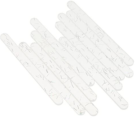 Angoily 20stücke Acrylstäbchen Für Eis Wiederverwendbare Diy-eisstäbchen Acryl-bastelstäbchen Farbige Eisamstiel-stäbchen Eisamstiel-werkzeug Für Selbstgemachte Eiscreme