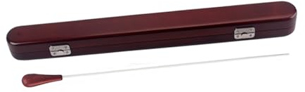 Dirigentenstock Aufbewahrungsbox R135c für Orchester und Band | Braun, Holzgehäuse, Satz mit Aufbewahrungsbox, für Musikprofis und Lehrer im Alltag