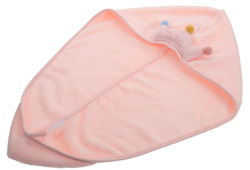 LOORGVEL Haartrockentuch Saugfähiges Haarturban aus Korallenvlies mit Kronendesign Schnell Trocknendes Haartuch Handtuch für Frauen für Lange Haare für Make Up und Reise