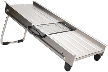 Generic Cortador de Verduras Multiusos 4 en 1, Cortador Manual de Acero Inoxidable, Rallador, Trituradora para Cocina, Picnic, Camping