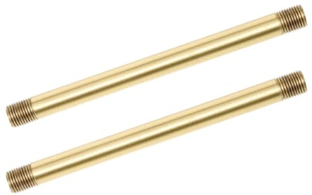 Ciieeo Straight Lamp Stem Copper Threaded Tube Heavy Duty Lighting Parts Hardware Standard Lamp Fitting 2Pcs