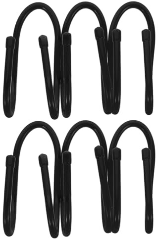 SOLUSTRE Multi-Use Chain Link Fence Hooks 6Pcs Heavy Duty Rust-Resistant Utility Hooks for Garden Tools and Pool Equipment Outdoor Storage