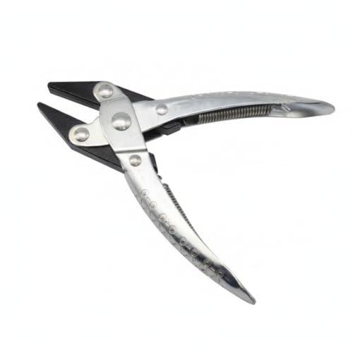 rockible Parallel Jaw Pliers Precision Hand Tool Clamp Grip with Hinged Mechanism and Smooth Controlled Action in High Carbon Steel Suitable for, Flat Nose Parallel Pliers