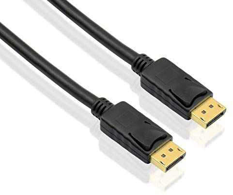 Helos Câble de raccordement DisplayPort mâle/mâle 4 K 2 m Noir