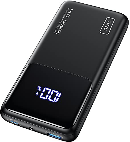 INIU Power Bank, 65W Schnelllade-LED-Display 20000mAh tragbares Ladegerät PD3.0 QC4.0, 3A Ausgänge Taschenlampe Handyakku kompatibel mit iPhone 15 14 13 Samsung Xiaomi Huawei Tablet