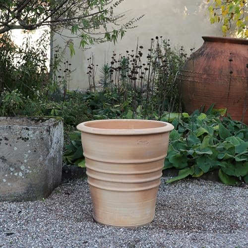 Palatina Werkstatt Macetero grande resistente a las heladas de terracota, 50 cm