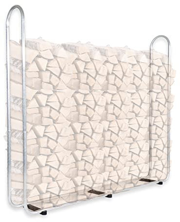 CCLIFE Portalegna da Esterno in Metallo per accatastare Legna Scaffale portalegna da Esterno