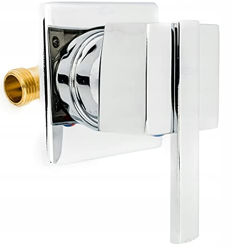 AquaParts Unterputz Duscharmatur | Chrom | Wannenarmatur | Badarmatur | Batterie | Unterputzventil | Mischventil | Duschmischer | Wandmontage