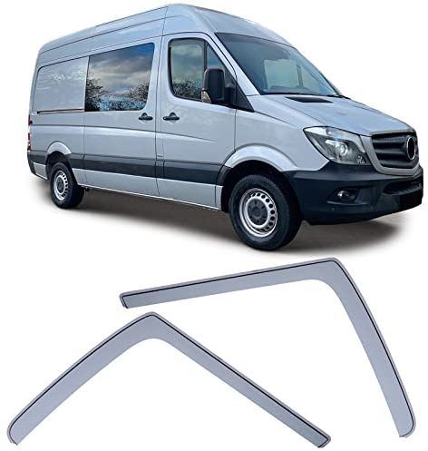 Windabweiser Regenabweiser Windschutz Schwarz für Mercedes Sprinter W906 06-18
