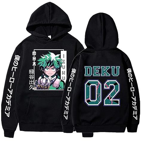 Sybnwnwm My Hero Academia Felpa con Cappuccio Dabi Todoroki Shoto Giapponese Hoodie Anime Pullover