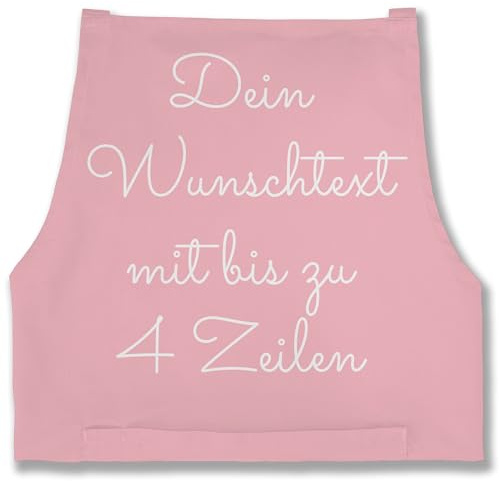 Geschenk mit Namen personalisiert by Shirtracer - Schürze - Aufdruck selbst gestalten - Wunschtext I Geschenk personalisiert