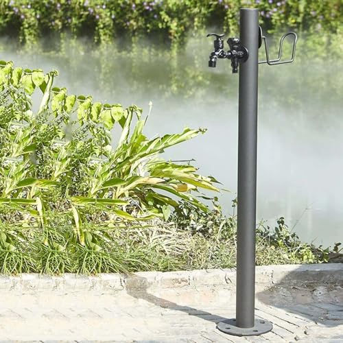 Freistehende Vertikale Gartenwassersäule Für Den Außenbereich,Edelstahl-bewässerungs-Wasser-brunnen-pfosten,gartenschlauchständer Mit Vollem Kupferhahn Dekorativ Gartenhausbrand Wasserspielbrunnen